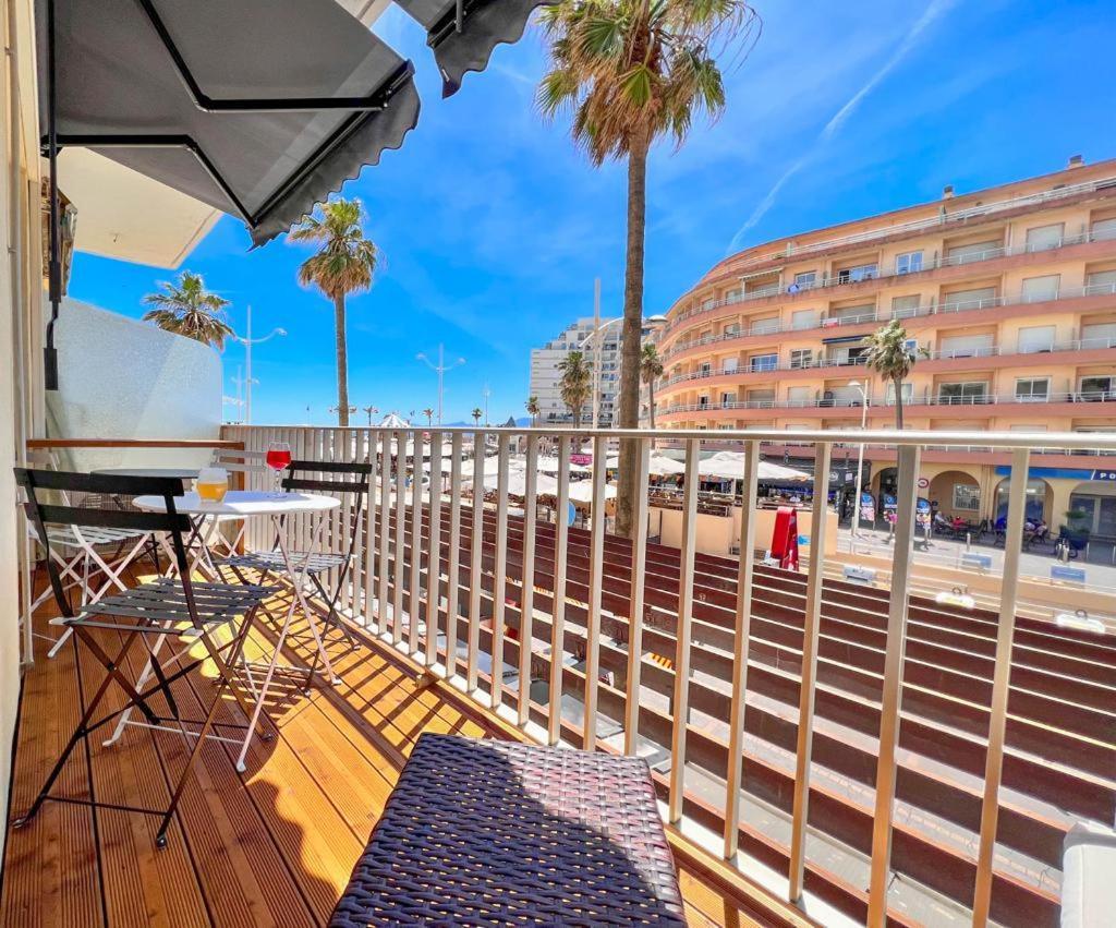 Appartement Vue Mer Parking Prive Place Med Canet-en-Roussillon Bagian luar foto
