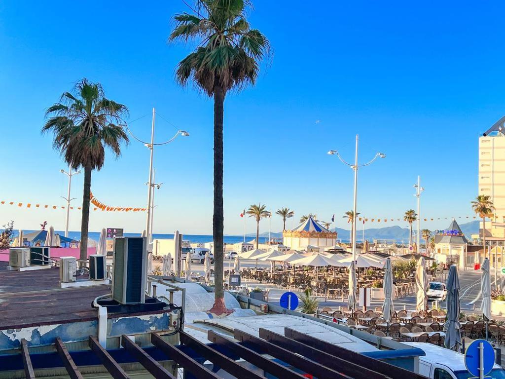 Appartement Vue Mer Parking Prive Place Med Canet-en-Roussillon Bagian luar foto